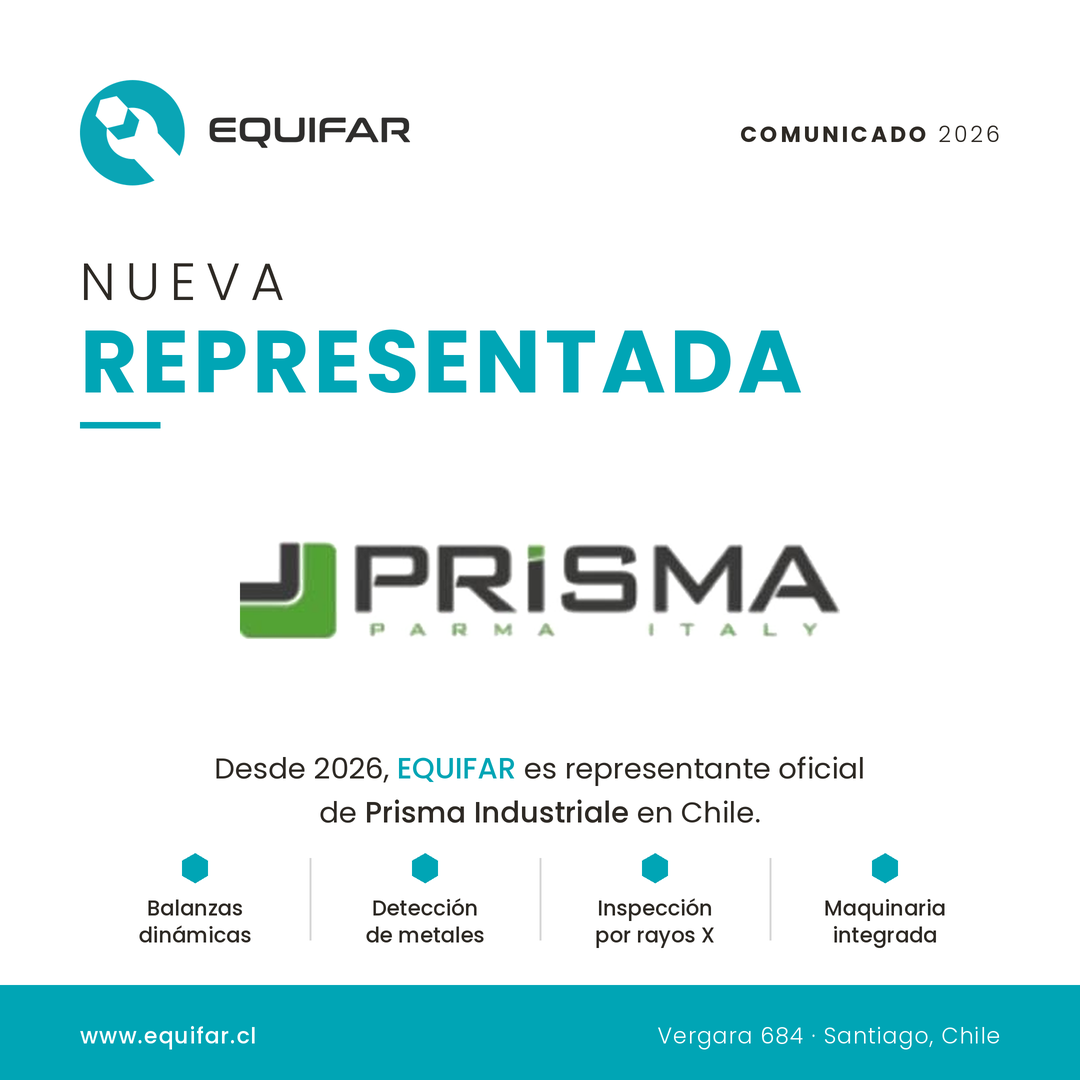 Equifar asume la representación de Prisma Industriale en Chile